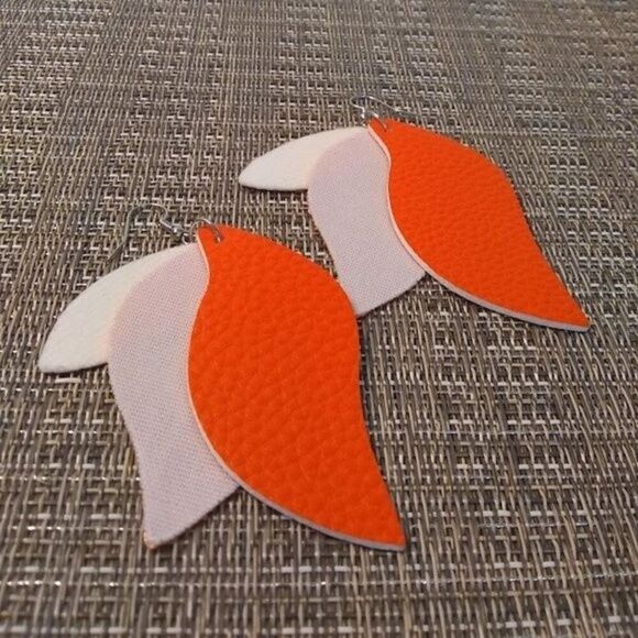 Tangerine Dream Layered Drop Earrings - Picture 2 of 5